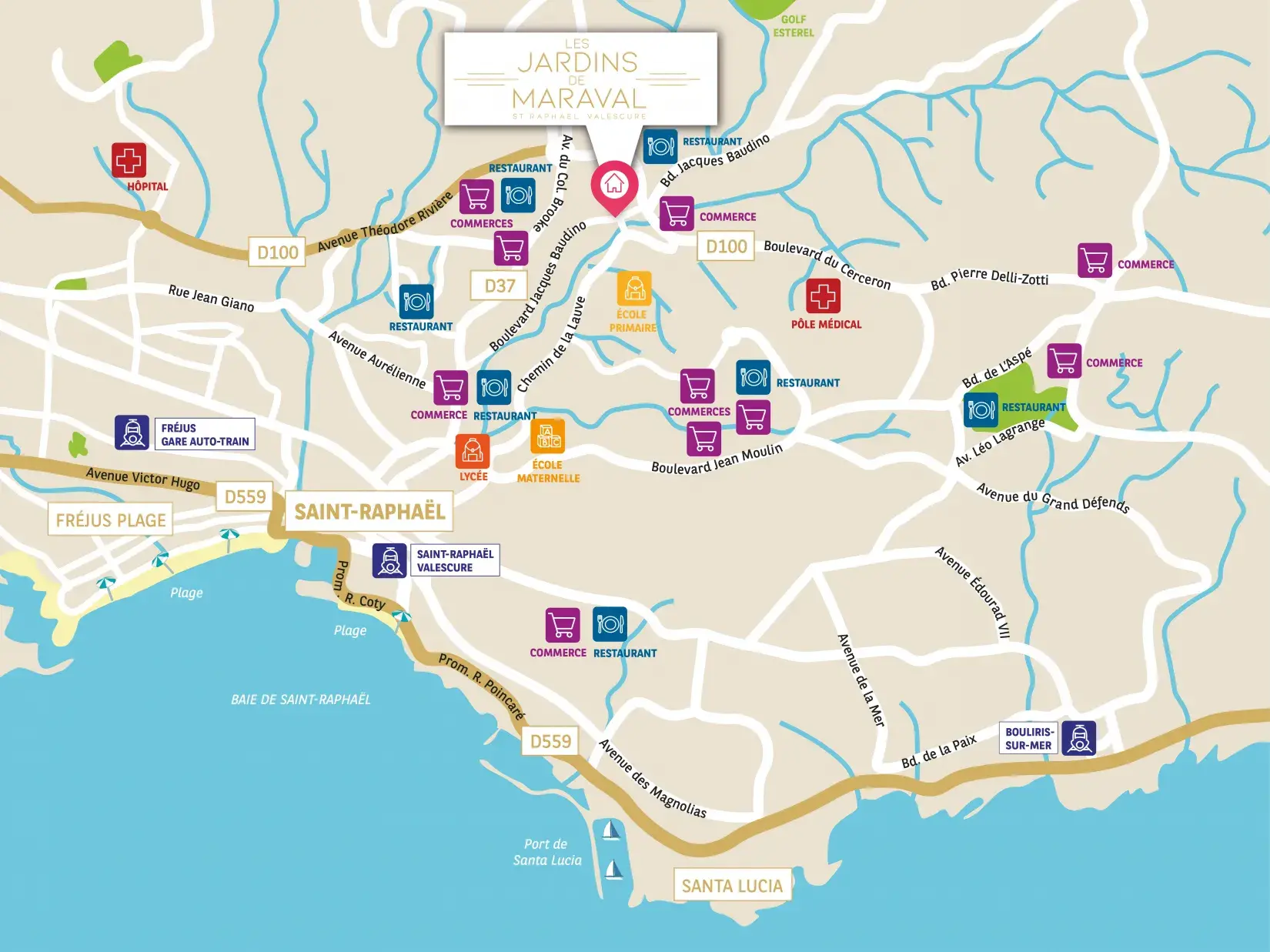 Saint Raphaël - Plan