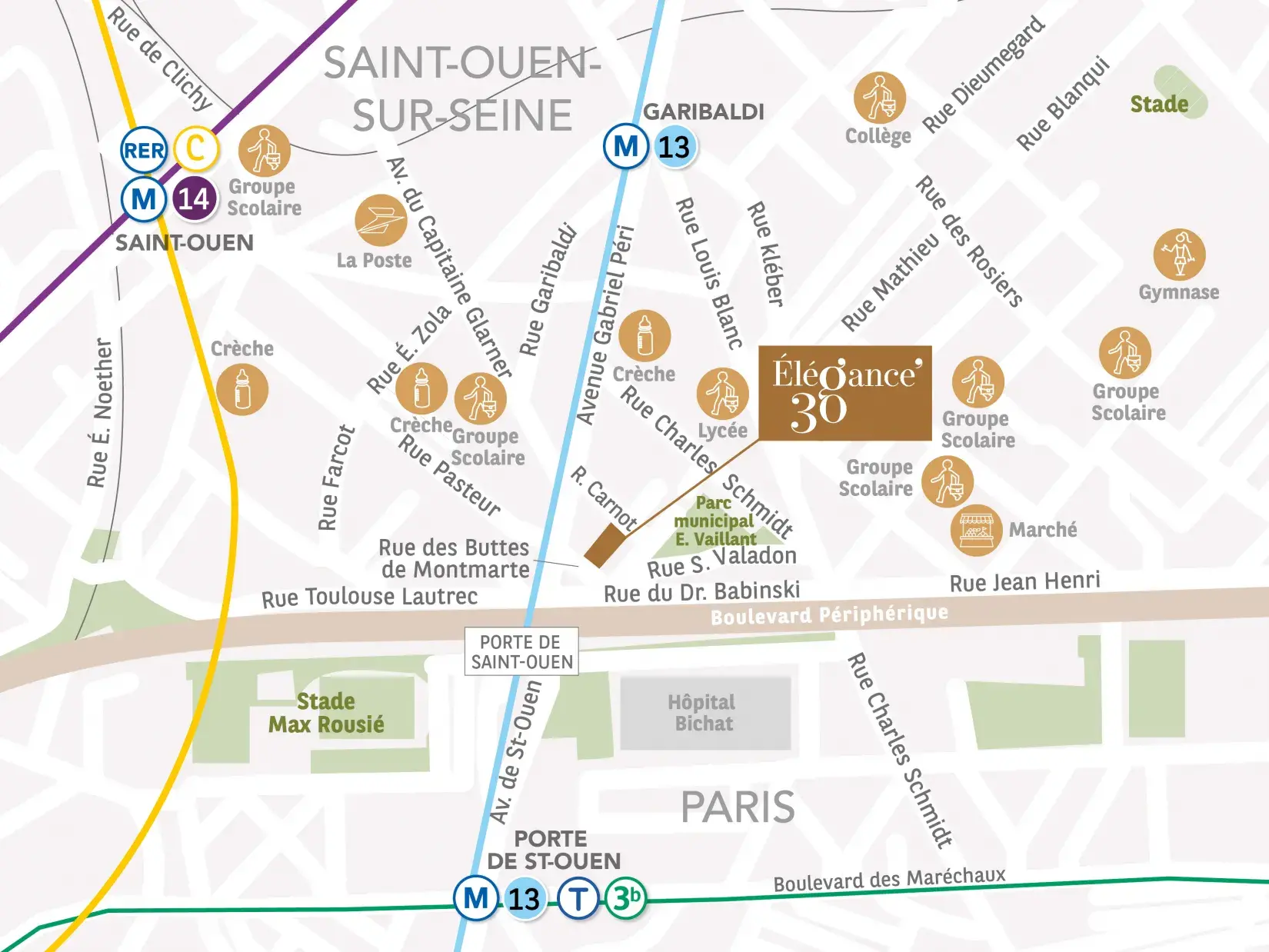 Saint-Ouen Elégance 30 Plan
