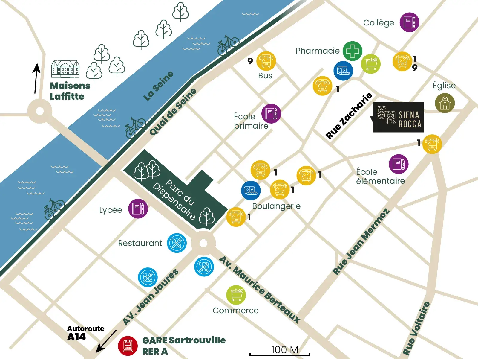 Sartrouville Siena Rocca Plan
