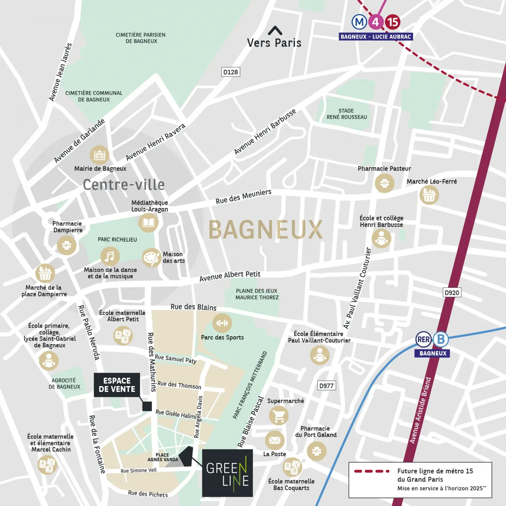 Bagneux Green Line Plan