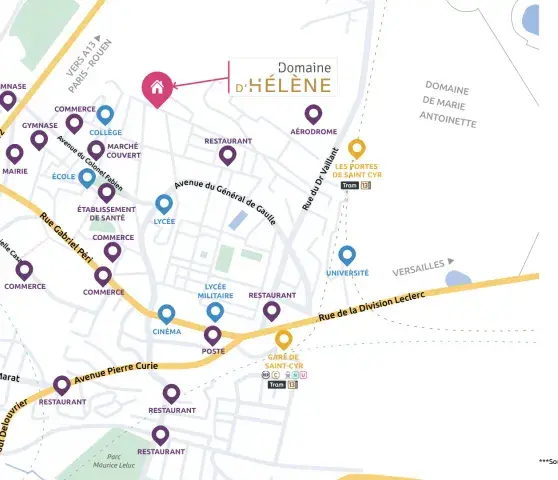 Saint-Cyr-L'Ecole Domaine d'Hélène Plan