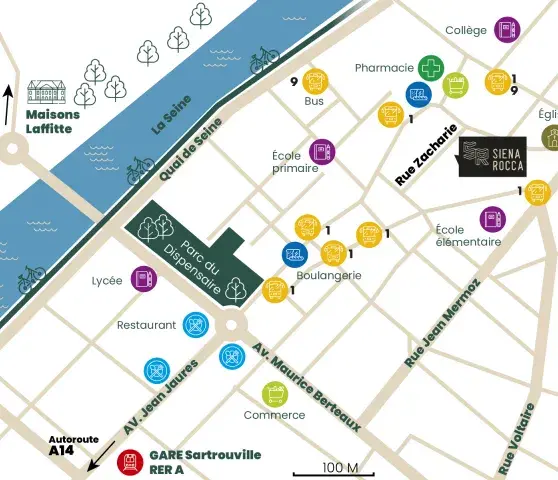 Sartrouville Siena Rocca Plan